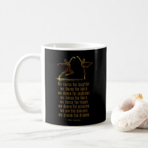 Mug Danseurs de Ballet Line Art et poème de danse d'Ei