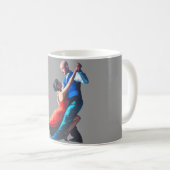 Mug Danseurs de tango - peinture à la main (Devant droit)