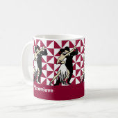 Mug Danseurs de tango Vintages géométriques (Devant gauche)
