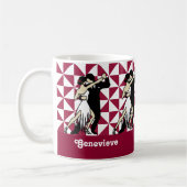 Mug Danseurs de tango Vintages géométriques (Gauche)