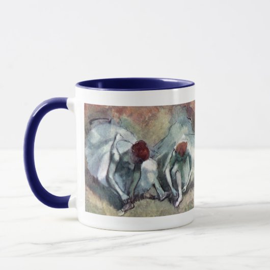 Mug Danseurs lacant leurs chaussures par Edgar Degas (Gauche)