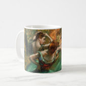 Mug Danseurs, Rose et Vert par degrés, Art (Devant gauche)