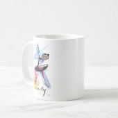 Mug Danseuse Ballerine Aquarelle  (Devant gauche)