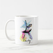Mug Danseuse Ballerine Aquarelle  (Gauche)
