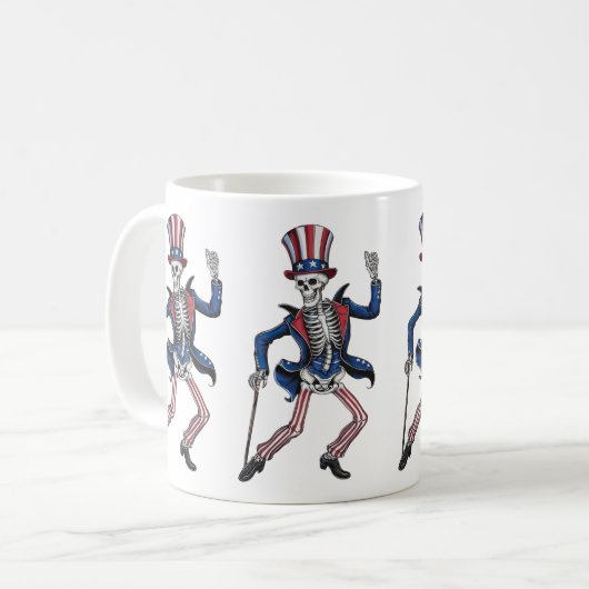 Mug Danseuse Danseuse Squelette (Devant gauche)