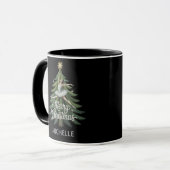 Mug Danseuse de ballet Ballerine personnalisée Noël (Devant gauche)