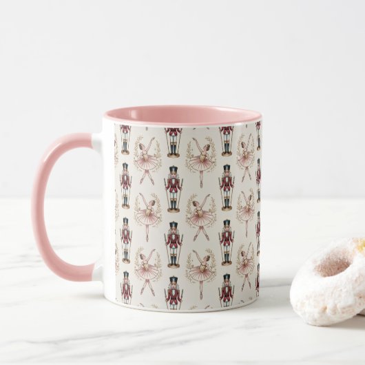 Mug Danseuse de ballet Casse-Noisette arbre de Noël  (Avec donut)