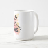 Mug Danseuse de ballet dansant en couleur  (Devant droit)