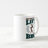 Mug Danseuse de ballet masculine, Levez Même Brun (Devant droit)