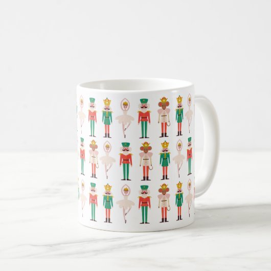 Mug Danseuse de Casse-Noisette de Noël festive  (Devant droit)