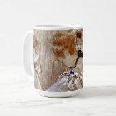 Mug Danseuse de Dega avec ruban bleu (Devant gauche)