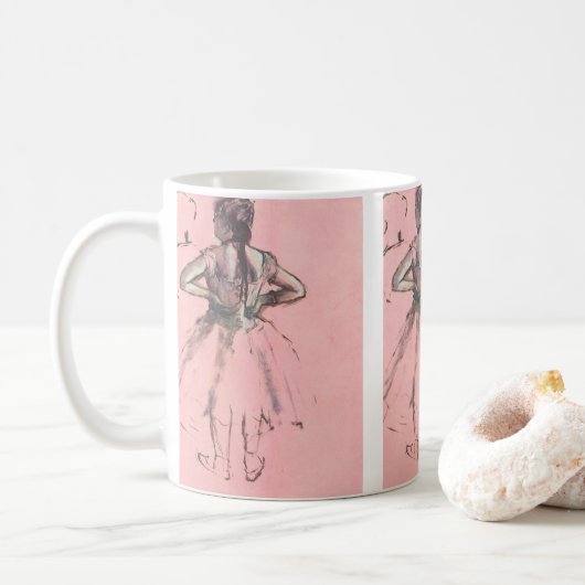 Mug Danseuse de dos, mains sur les hanches par Edgar D (Avec donut)