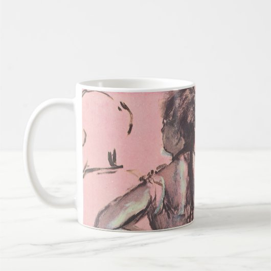 Mug Danseuse de dos, mains sur les hanches par Edgar D (Gauche)