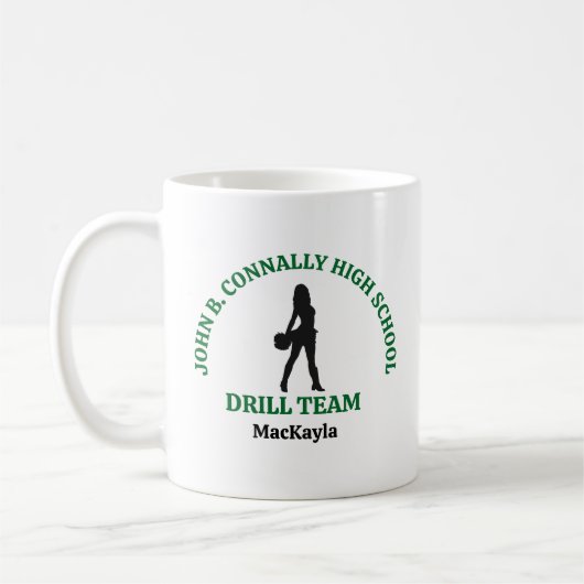 Mug Danseuse de l'équipe de drill de Green High School (Gauche)