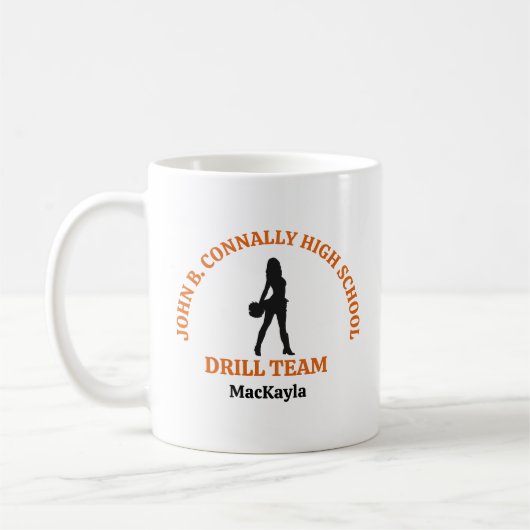 Mug Danseuse de l'équipe de drill de l'école secondair (Gauche)
