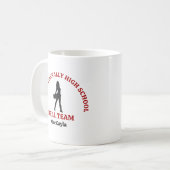 Mug Danseuse de l'équipe de drill de lycée rouge perso (Devant gauche)