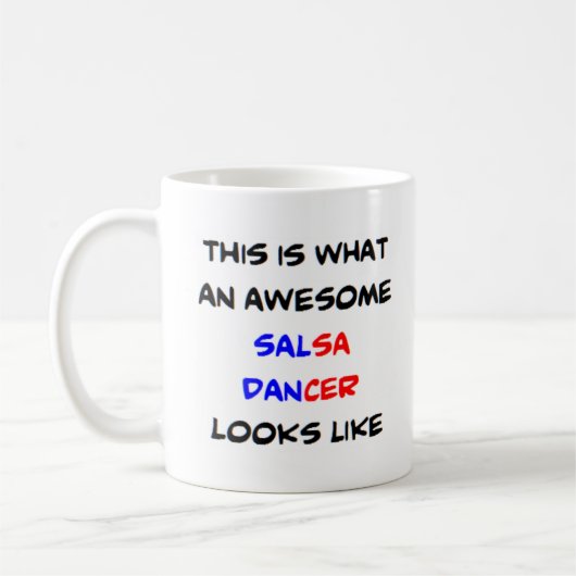 Mug danseuse de salsa, géniale (Gauche)