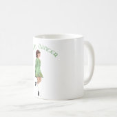 Mug Danseuse de step irlandais - Vert (Devant droit)