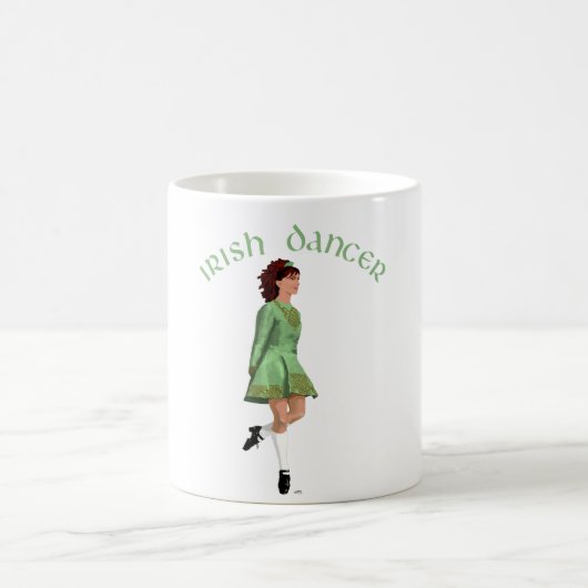 Mug Danseuse de step irlandais - Vert (Centre)