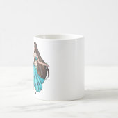 Mug Danseuse de ventre sereine en turquoise (Centre)