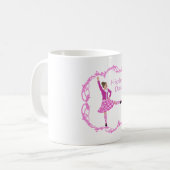 Mug Danseuse des Highlands écossais Motif celtique Ros (Devant gauche)