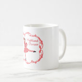 Mug Danseuse des Highlands écossais Noeud celtique Rou (Devant droit)