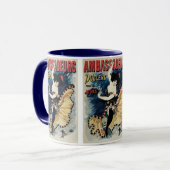 Mug Danseuse Flamenca Art Nouveau Vintage, Ambassadeur (Devant gauche)
