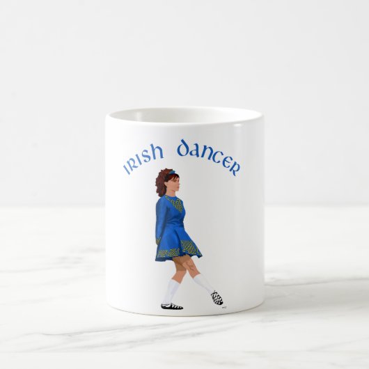 Mug Danseuse Irlandaise Soft Shoe en Bleu (Centre)