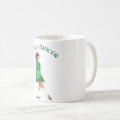 Mug Danseuse Irlandaise Soft Shoe en Vert (Devant droit)