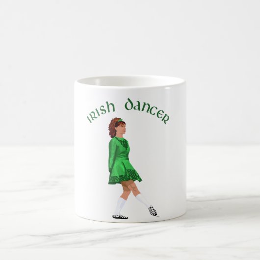 Mug Danseuse Irlandaise Soft Shoe en Vert (Centre)