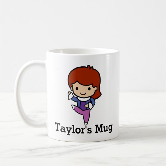 Mug Danseuse mignonne, jazz / ballet (Gauche)