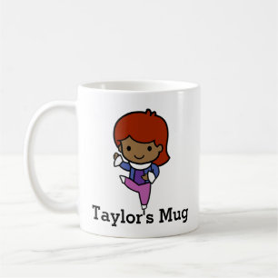 Mug Danseuse mignonne, jazz / ballet