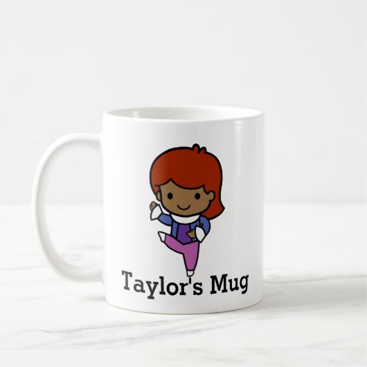 Mug Danseuse mignonne, jazz / ballet (Gauche)