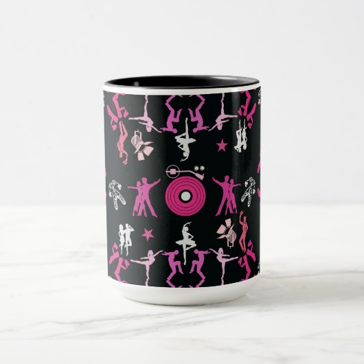 Mug Danseuse rose Motif Décor Maison (Centre)