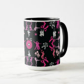 Mug Danseuse rose Motif Décor Maison (Devant droit)