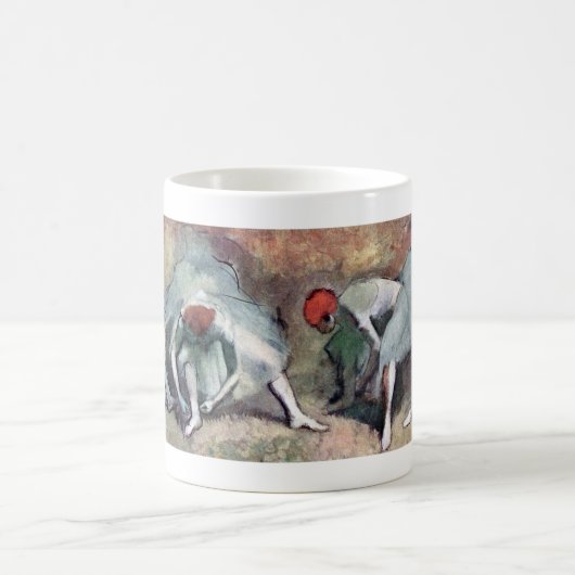 Mug Danseuses attachant leurs chaussures, Edgar Degas (Centre)