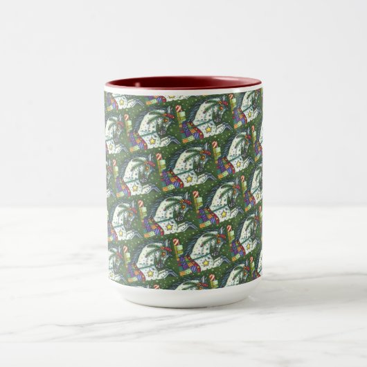 MUG DAPPLE GRAY DANS UN SEUL CHEVAL OUVERT SLEIGH, COL (Centre)