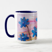 Mug d'aquarelle bleu (Gauche)
