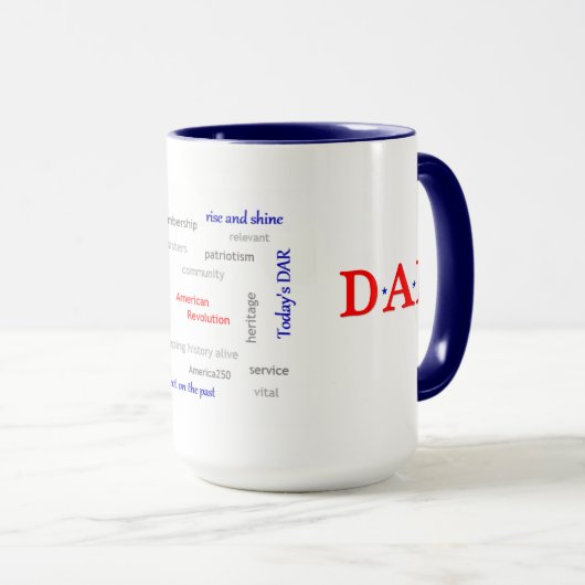 Mug DAR patriotique (Devant droit)