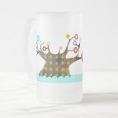 Mug d'arbre coloré blanc (Devant gauche)