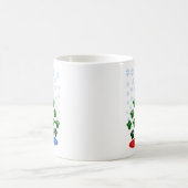 Mug d'arbre de Noël Empreintes de pattes (Centre)