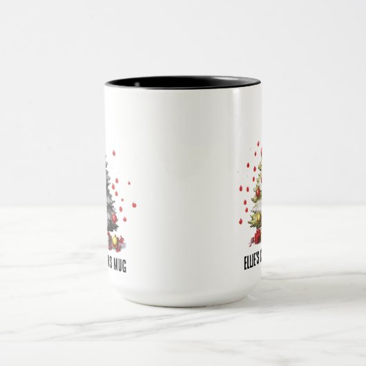 Mug d'arbre de Noël personnalisé pour les femmes (Centre)