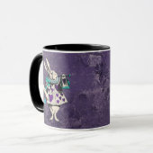 Mug Dark Alice Rustique Violet Foncé (Devant gauche)