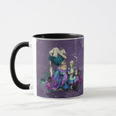Mug Dark Alice Rustique Violet Foncé (Gauche)