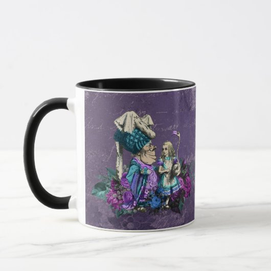 Mug Dark Alice Rustique Violet Foncé (Gauche)