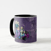 Mug Dark Alice Rustique Violet Foncé (Devant gauche)