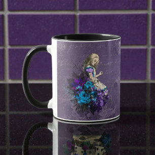 Mug Dark Alice Rustique Violet Foncé