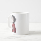 Mug Dark Anime  "Still Here" Aesthetic Gothic Illustra (Devant gauche)
