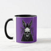 Mug Dark Bunny – Gothic Easter Art - caneca (Gauche)