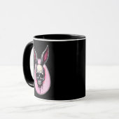Mug Dark Bunny Skull – Gothic Style - caneca (Devant gauche)